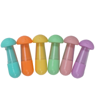 Textmarker mini forma ciupercuta 6 buc